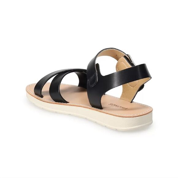 Kids Black Sandals - Picture 2 of 6